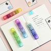 1pcs Gradual Color Correction Tape & Glue Tape Rainbow Design 2 In 1 Dual-side Correcting & Adhesive A7414