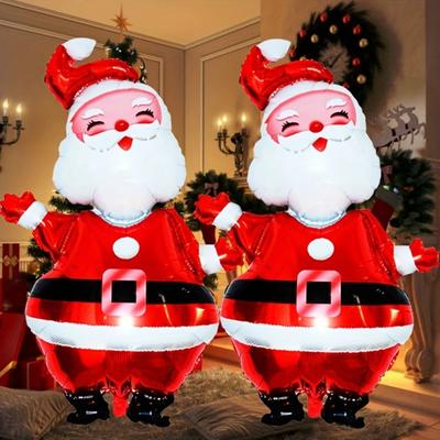 1 pz 119 cm Palloncino di Natale Grande Babbo Natale Palloncino Decorativo Palloncino in Alluminio per Forniture Decorative per Feste di Natale