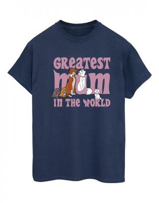 Womens/Ladies The Aristocats Greatest Mum Cotton Boyfriend T-Shirt