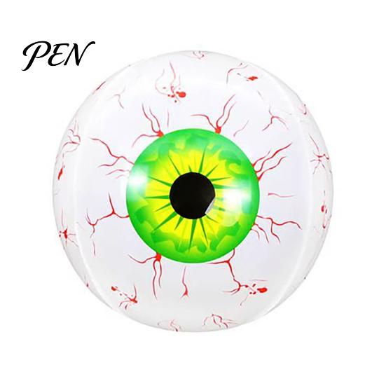 Inflatable Horror Party Supplies Simulated Eyeball Balloon, Theme Halloween Decoration, Large Aluminum Foil Balloon Set Spooky Eye for Indoor