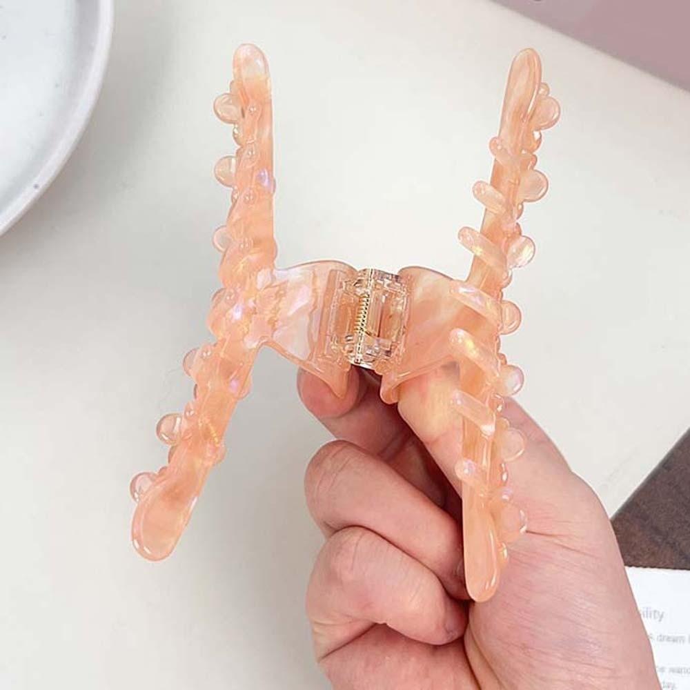 Gradient Color Straight Line Shaped Shark Clip Korean Style Acetic Acid Hair Claw School