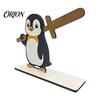Decorazione Casa Decorativa Regalo Animali Divertenti Portarotolo di Carta Igienica in Legno, Decorazione Bagno Animale 3D, Carino Cartone Animato Stile Rustico Porta Rotolo Autoportante