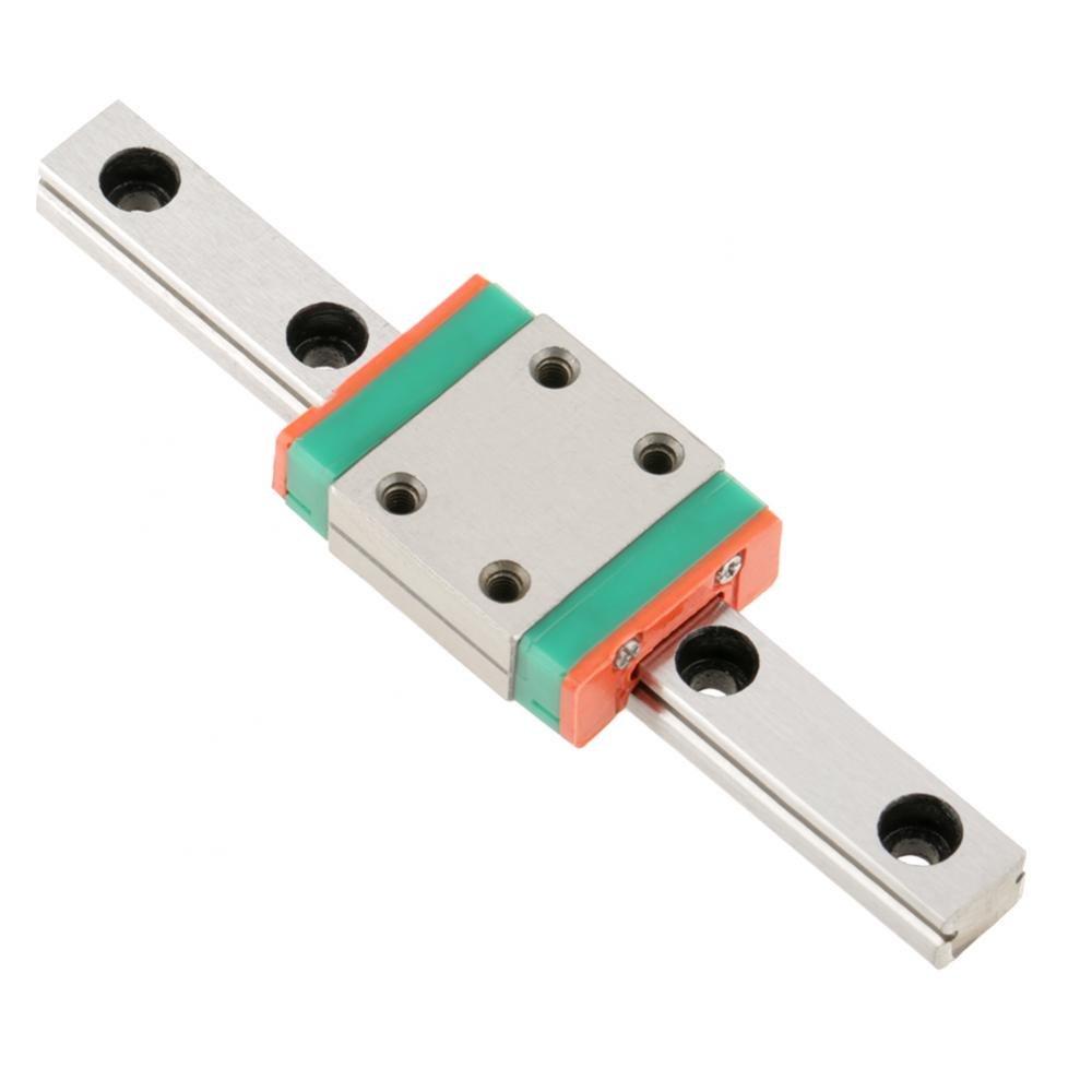 Linear Motion Guides, LML7B Miniature Linear Rail Guide 7mm Width + Slide Block for 3D Printer and CNC Machine (70mm)