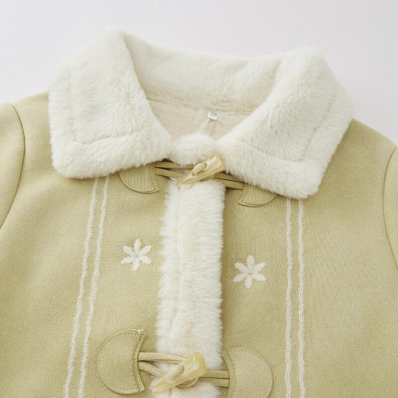IEF Women's Winter Faux Fur-Lined Suede Jacket