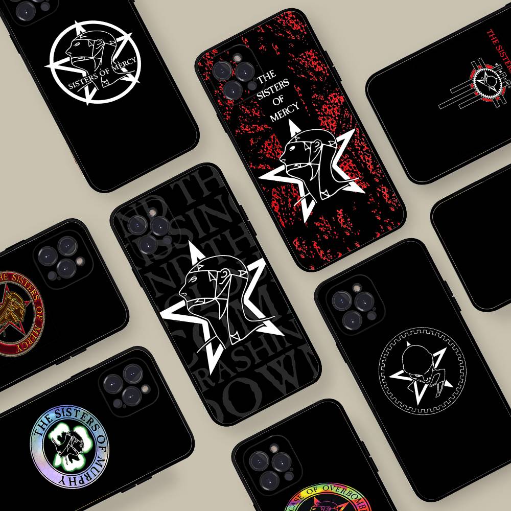 The Sisters Of Mercy Band Phone Case For IPhone 17 Air 16 15 14 Plus 13 12 Mini 11 Pro Max Black Cover