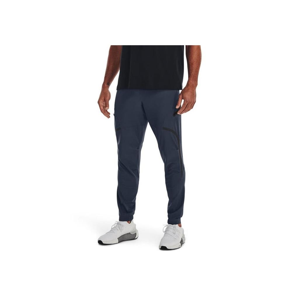 Under Armour Solid Color Training Woven Jogger Pants Men bottoms Black Gray 1352026-044