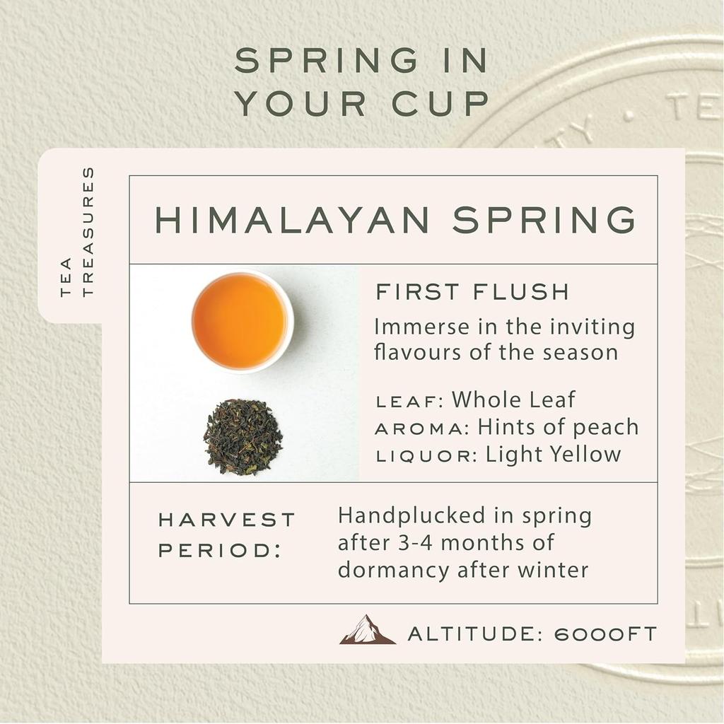 Makaibari Himalayan Spring First Flush Bio Darjeeling Schwarztee 100g loser Tee Einzelplantagen Ernte