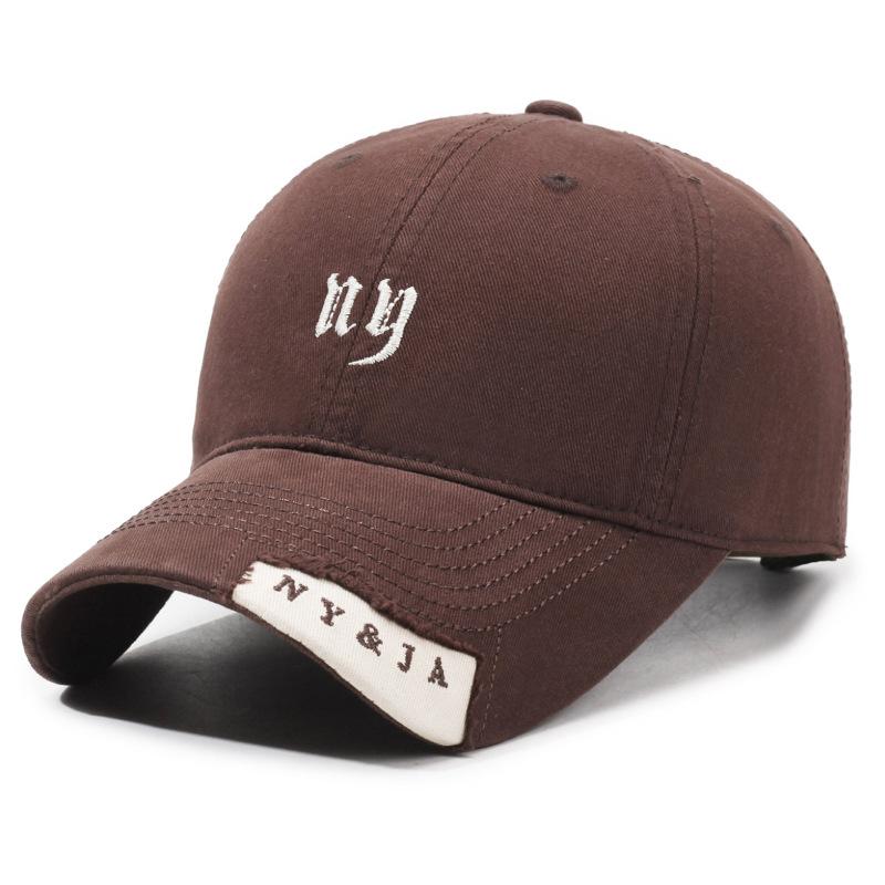 Винтажная вышитая надпись Мужская бейсболка Женская весенне-летняя кепка-зонтик кофейный