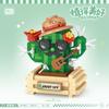 Diy Flower Vase Succulent Cactus Snow Lotus Potting Plants Gardens Building Blocks Model Mini Bricks Kids Sets Kits Toys