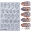 New Nail Art Stickers Halloween Funny Fun Cute Ghost Little Red Flower Adhesive Nail Art Stickers