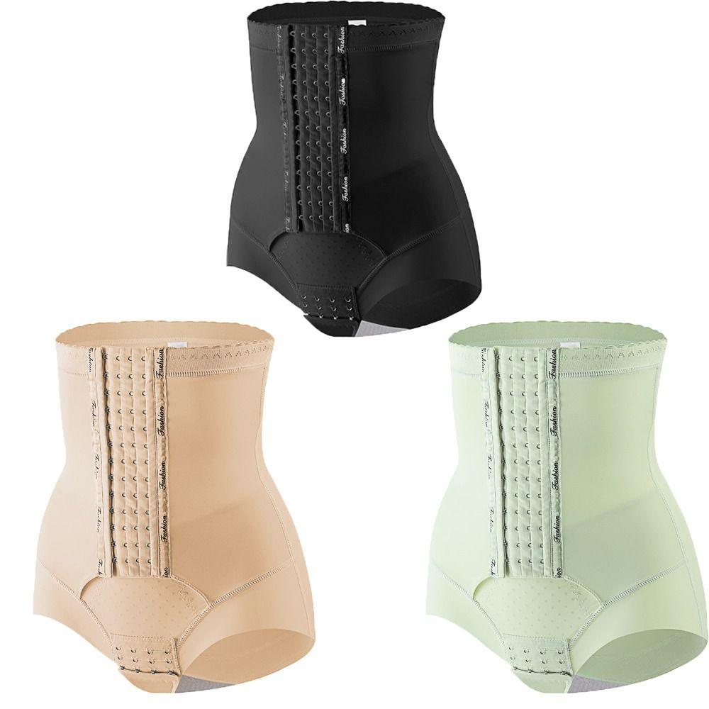 High Waist Hip Lift Panties Seamless Slimming Shaper Fashion Buckle Shapewear Women  Female