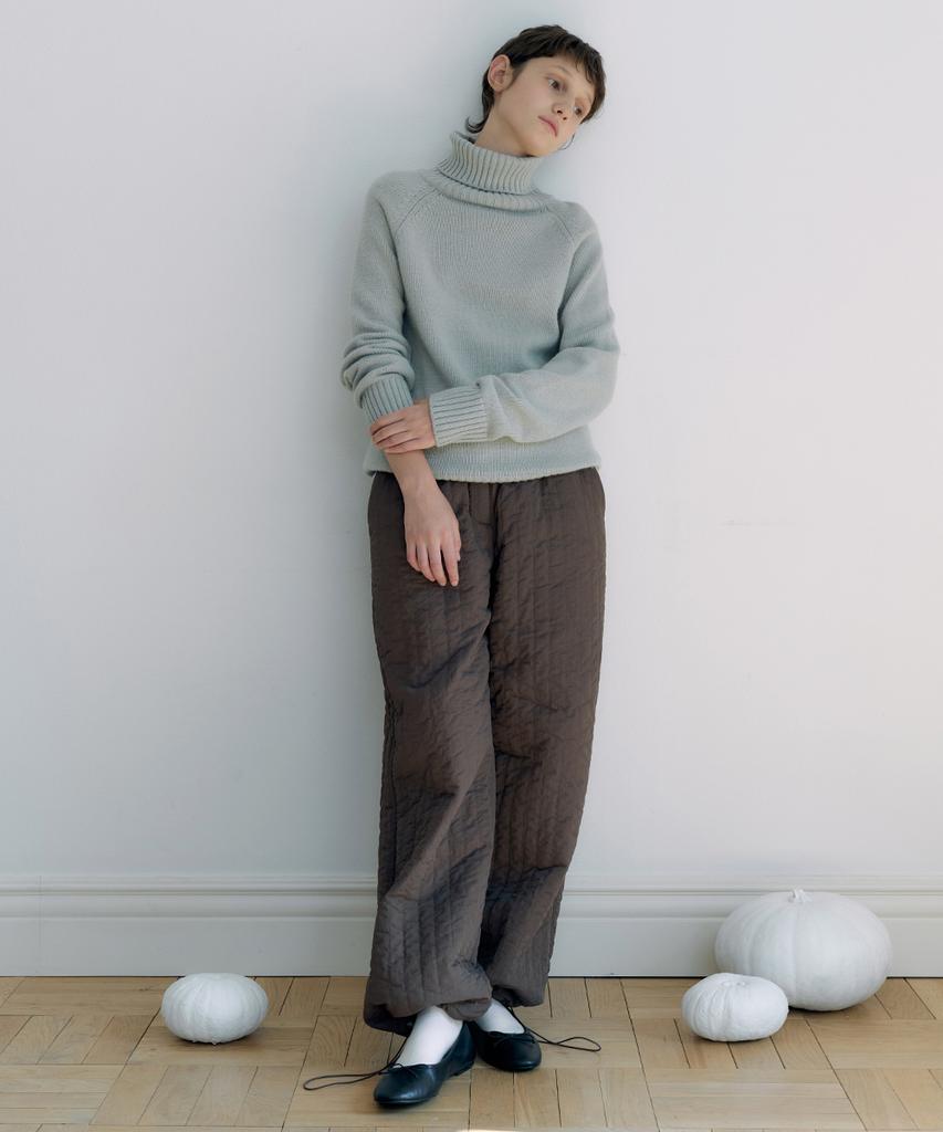SINOON Middle Turtleneck Knit (Greyish Green)