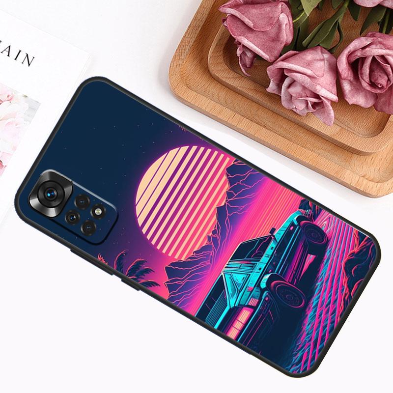 Japan JDM Sport Car Case For Xiaomi Redmi Note 9 10 11 12 13 14 Pro 9S 10S 11S 12S Redmi 14C 13C 10C 12C Cover
