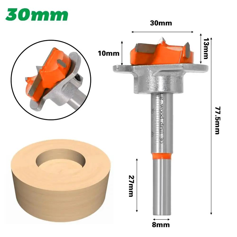 1pc Diameter 15,20,25,30,35mm Adjustable Carbide Drill Bits Hinge Hole Opener Boring Bit Tipped Drilling Tool Woodworking Cutter