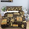 Ancient Egypt Pharaoh King Queen Duvet Cover African Egyptian Style Bedding Set for Teens Adults Black Tribe Ethnic Quilt Cover