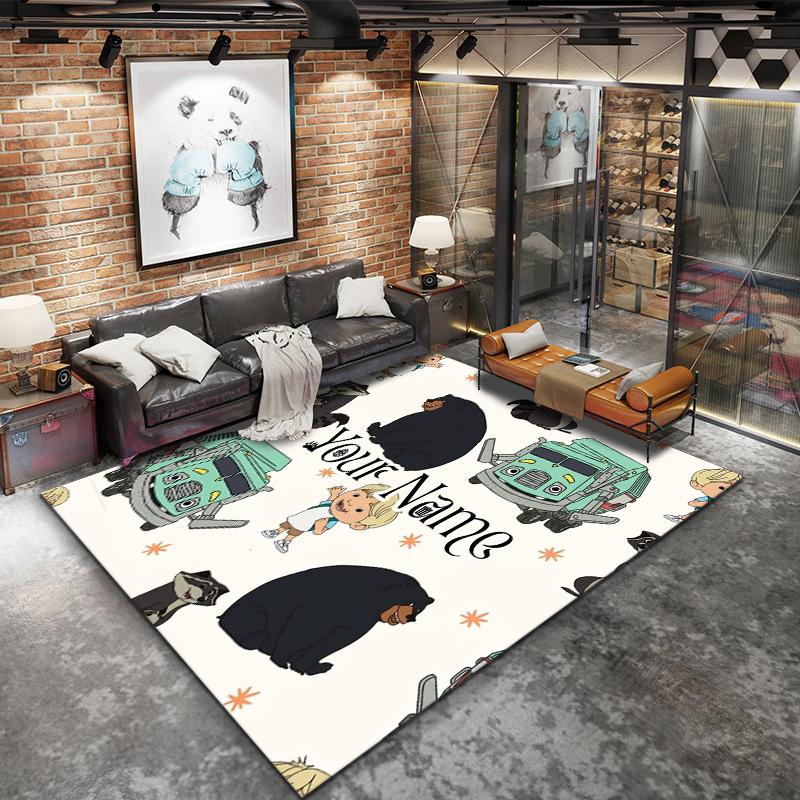 Adventure Land Custom Name Carpet Rug For Living Room Bedroom Home Sofa Decoration Kids Play Nonslip Floor Mat