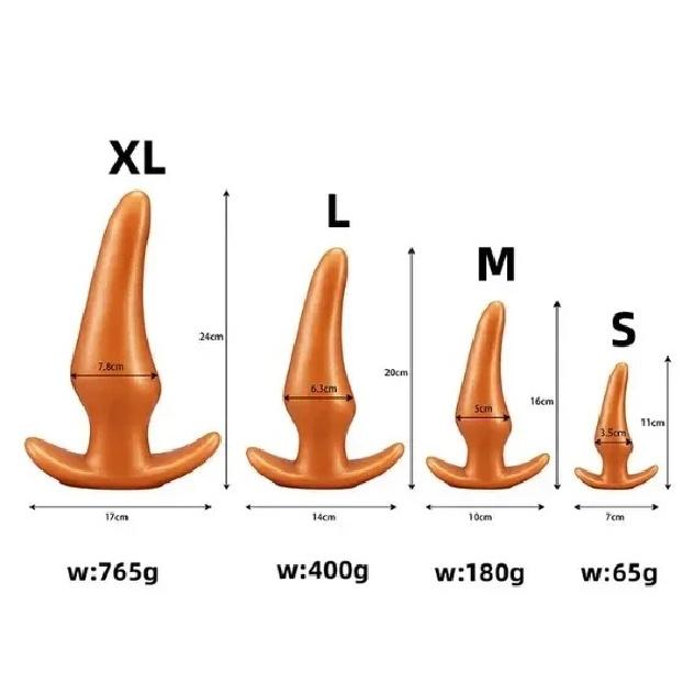 Wearable Anti Drop Soft Anal Plugs Prostate Massage Liquid Silicone Huge Butt Plug Anal Training Comfortable To Wear Butt Plug