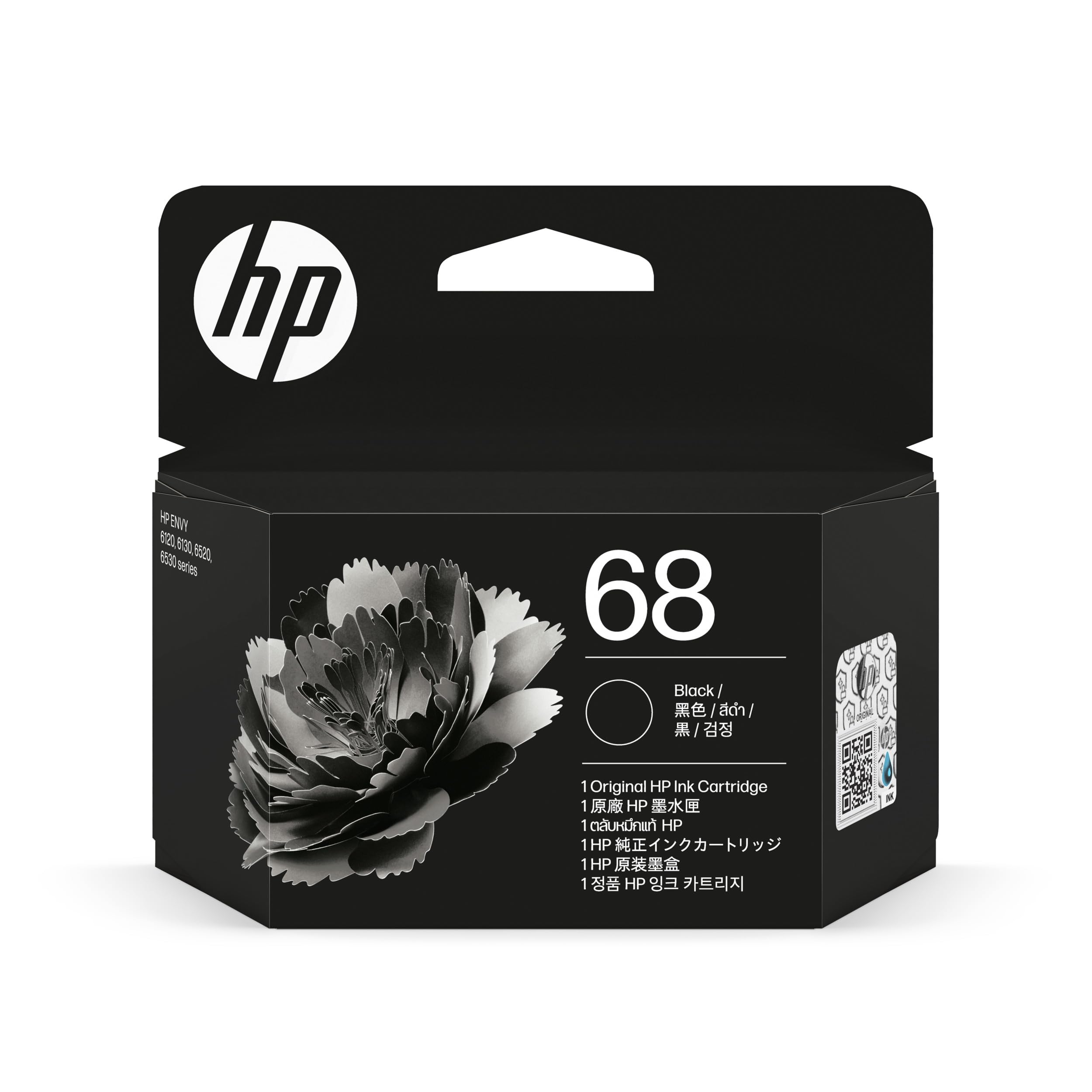 

HP 68 Genuine Black Ink Cartridge for HP Envy 6120 6520 (7FP21TA) чорний