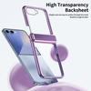 High Clear Plating Case for Samsung Galaxy Z Flip 7 5G ZFlip7 Flip7 Hinged Glass Film Protect Fold Shockproof Hard Plastic Cover