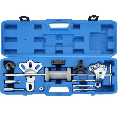ATPEAM Slide Hammer Set, 19-Piece Bearing Gear Hub Replacement Puller, 2-Jaw and 3-Jaw Puller, Vehicle Maintenance Tool