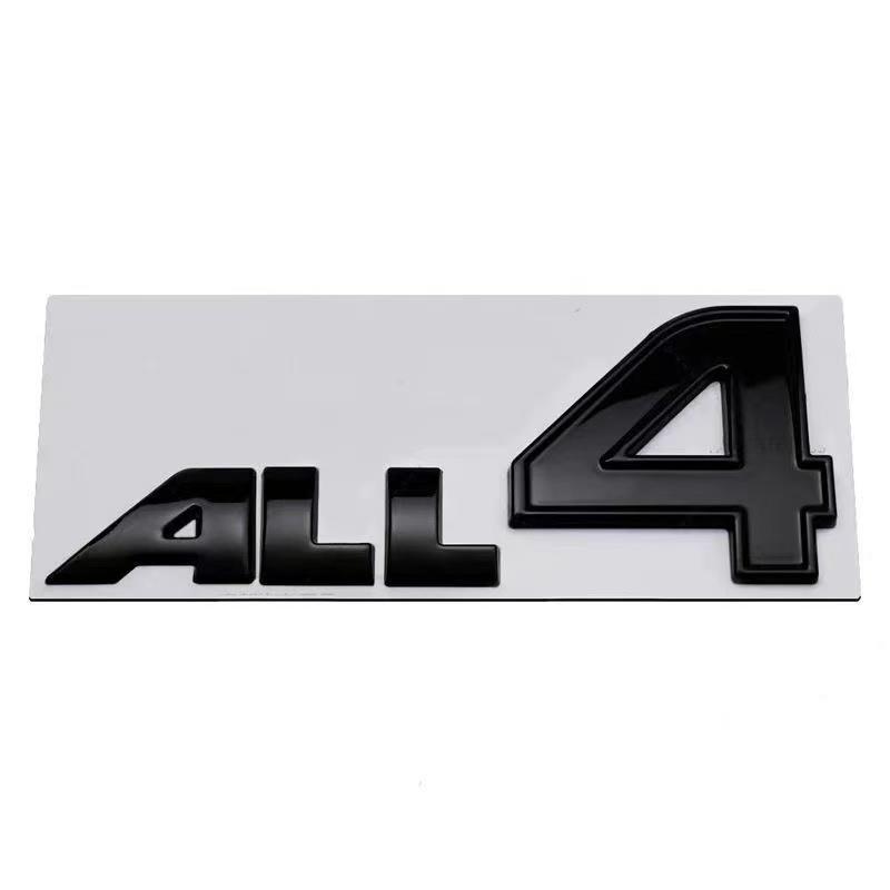 ALL4 Chrome Black 3D Stereoscopic Metal Letters Emblem Sticker For R60 R61 F54 F60 R52 R53 R55 R56 R58 R59 Car Accessories