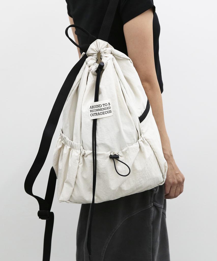 Around To B Cow Backpack Ivory