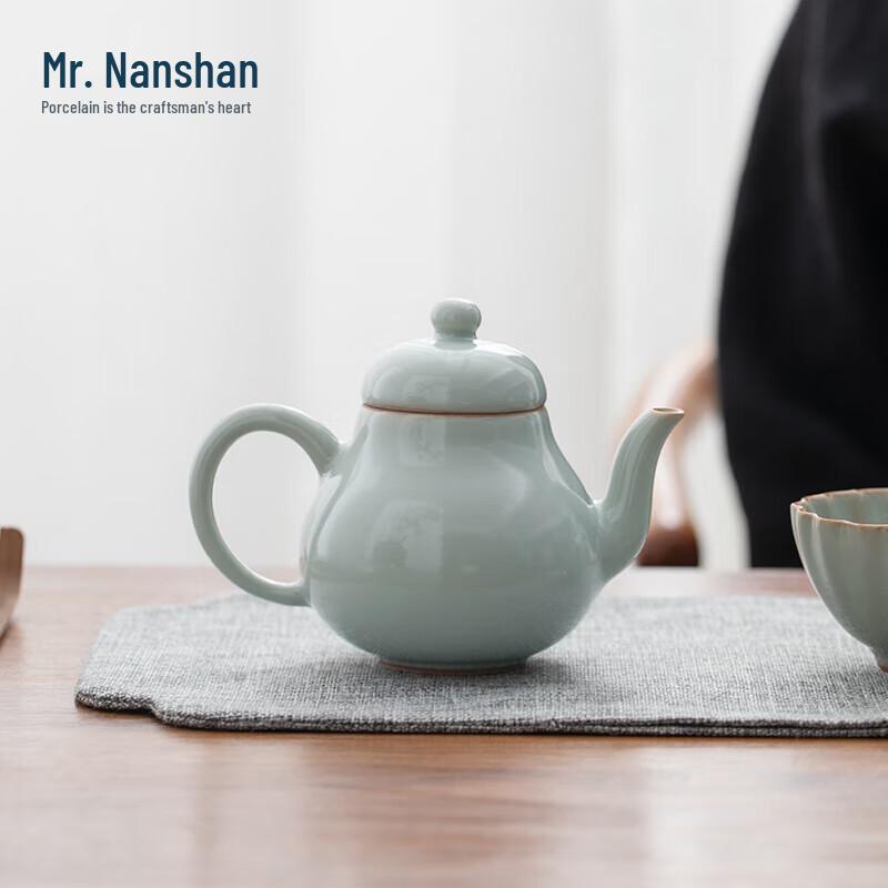 Sky Blue Ruyao Duoqiu Gongfu Teapot
