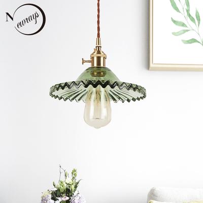 Nordic Modern Retro Lace Glass Chandelier E27/E26 Bedroom Living Room Kitchen Bathroom Bar Coffee Shop Balcony Lightings