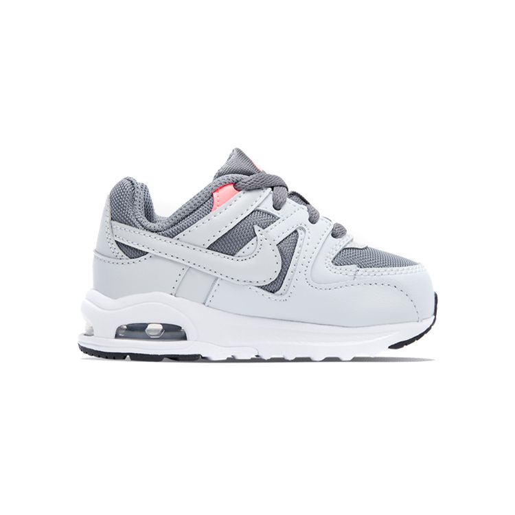 Nike Command Flex Non-Slip Shock Absorption Wear-Resistant Rebound Breathable Low-Top Walking Shoes Baby Shoes Gray White 844351-001