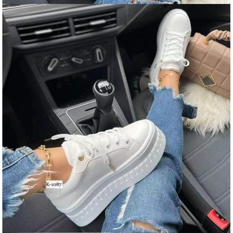 Large Size Platform Casual Single Shoes Women's Spring New Lightweight Outer Wear Fashion Casual Single Shoes Women