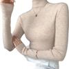 Women's Multi-Color High Neck Slim Fit Sweater - Autumn/Winter Knitwear, Long Sleeve, Temperament Style