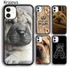 Krajews Canvas Art Shar Pei Mum Best Guard Dogs For iPhone 17 Air 16 Phone Case Cover 15 14 Plus 12 13 Pro Max