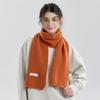 New Winter Versatile Solid Color Knitted Scarf Women's Autumn and Winter Wool Men's and Women's Couples Scarf with Shawl