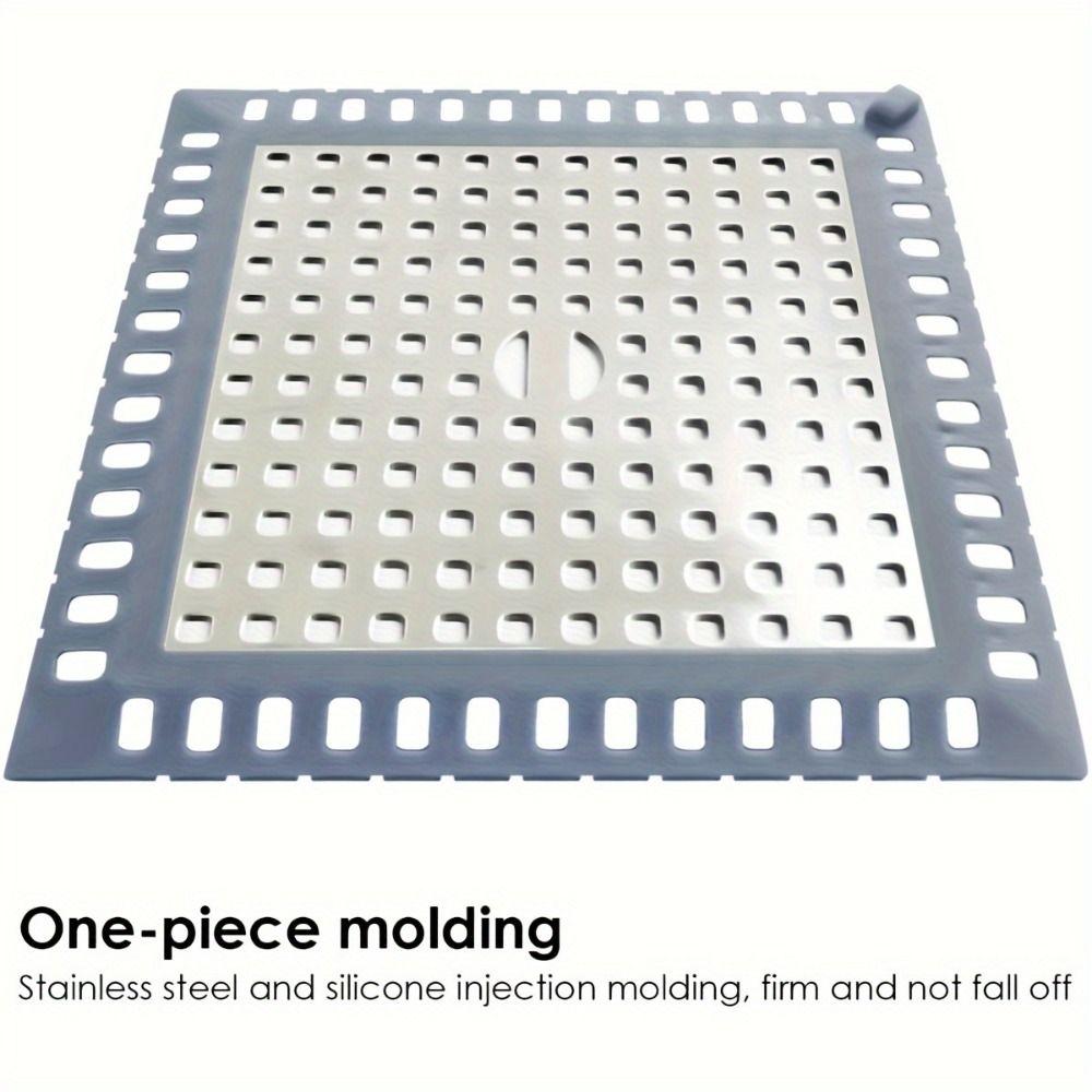 Square Shower Drain Strainers Stainless Steel Anti-blocking Strainer Bathtub Drain Cover  Bathroom