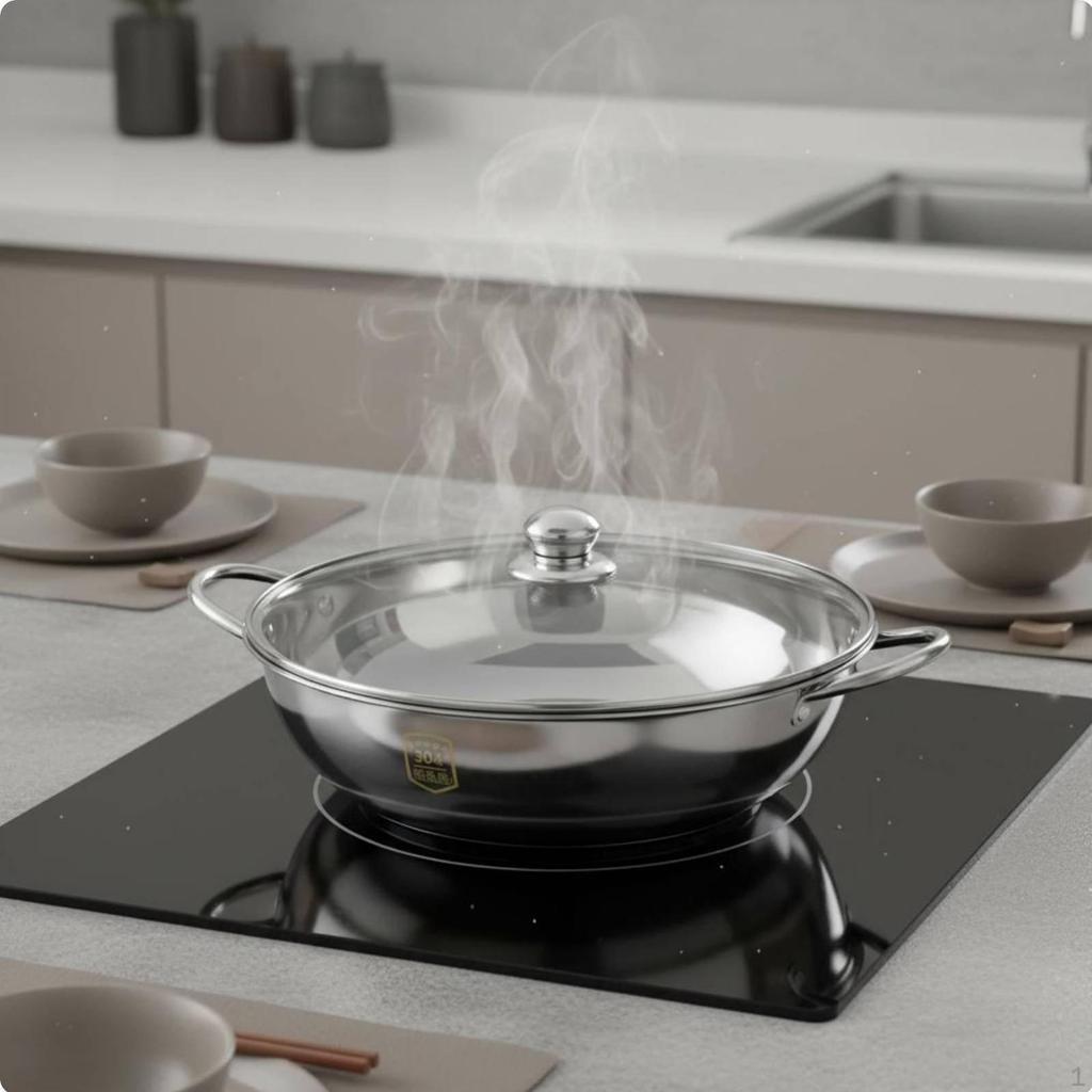 Divided Pot Gas Cooktop Safe Cookware Easy to Clean for Restaurant