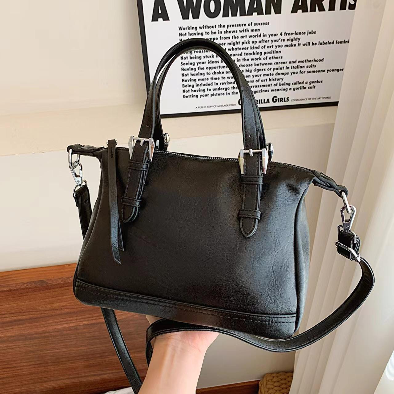 

Женская сумка Temperament Handbag Trend Большая вместимость Сумка-мессенджер через плечо Сумки чёрный