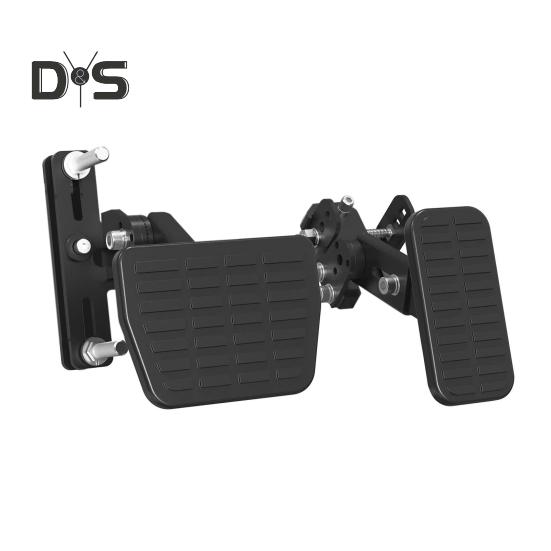 

Удлинители педалей газа и тормоза для невысоких водителей, регулируемая длина и угол наклона, противоскользящий чехол для педали газа, универсальный комплект удлинителей педалей для автомобилей, картингов чёрный