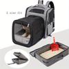 Large Portable Foldable Cat Litter Box, Lining for Easy Cleaning, Oxford Cloth Durable, Rectangular Shape, Suitable for Indoor