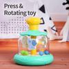 Non-Toxic Interactive Educational Dome Toy With Elephant Design Press & Spin Fun For Kids Perfect Birthday Or Christmas Gift