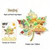Maple Leaf Metal Fridge Magnet: National City Souvenir & Cultural Craft