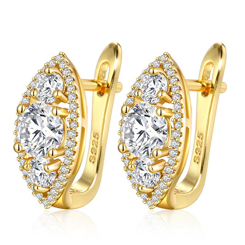 Gulkina Rose Gold Butterfly Jewelry Set with Micro-Inlaid Zircon Earrings & Ring