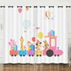 Curtains European And American Cartoon Animals Bear Deer Digital Printing Blackout Curtain Bedroom Punching