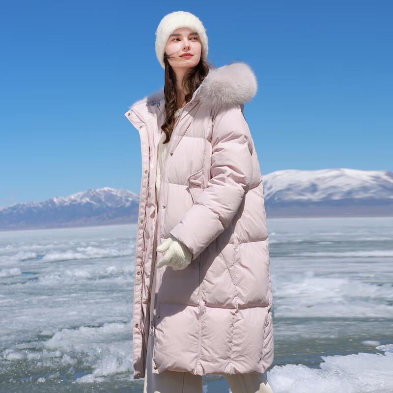 Sancai 2025 Winter Loose Long White Duck Down Puffer Jacket