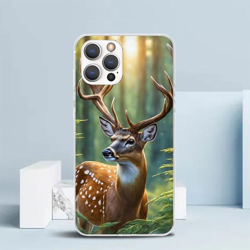 

Deer Hunting Camo Soft Cover for iPhone 16 17 Air 15 14 Pro Max 16E Phone Case 13 Mini 12 11 7 SE 8 Print Pattern Fit Cases 16 1 iPhone 12 (12 Pro)