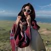 Fashion Imitation Cashmere Women Scarf Winter Hooded Poncho Warm Female Boho Wrap Blanket Capa Para Mujer Pashmina Shawl Chales
