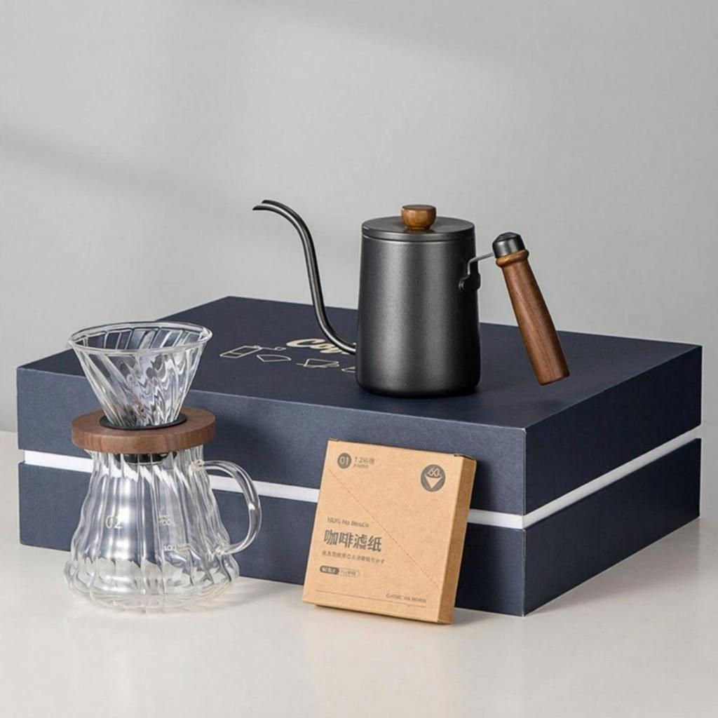 Pour Manual Brew Kit with Kettle Coffee Gift Box