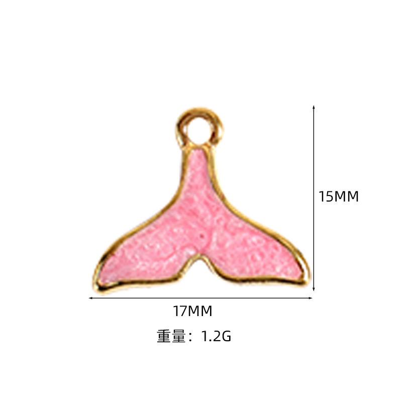 Alloy Pendant Accessories Starfish Sea Shell Gold Necklace Platinum Plated Cartoon Printing Electroplated Handmade Red Wine Rings