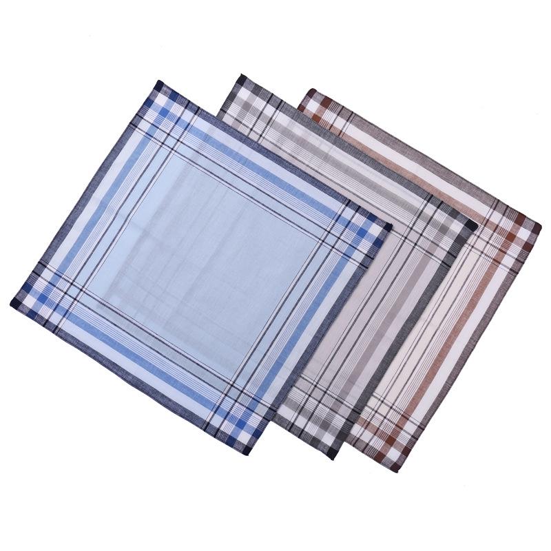 Customizable Pure Cotton Men's Handkerchief - Absorbent and Soft Square Towel
