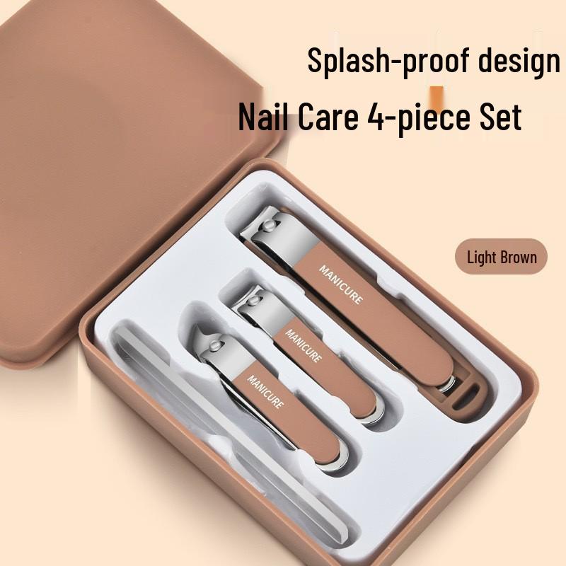 Anti-Splash Multipurpose Nail Clipper Set for Home Manicure and Personal Care