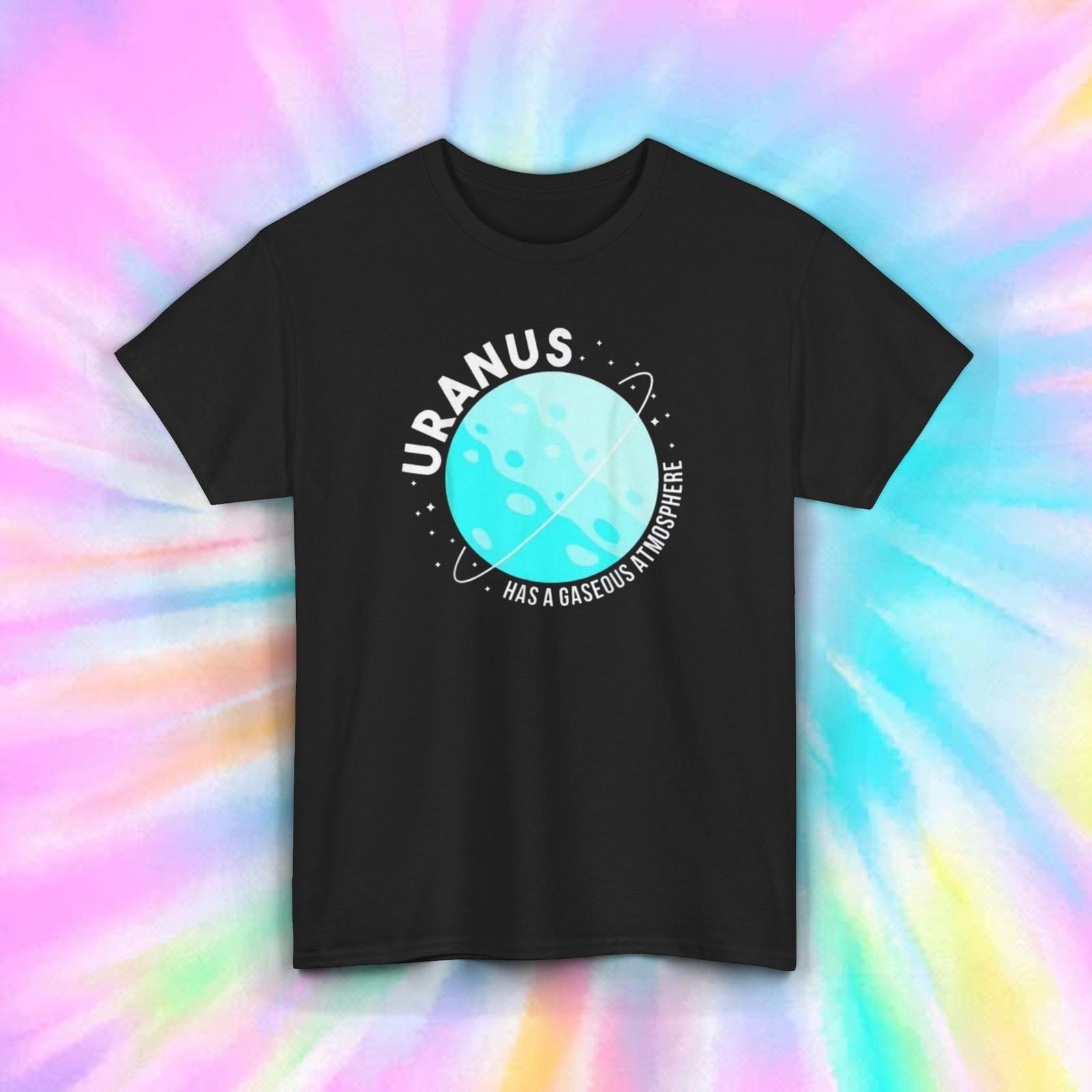 Uranus Planet Funny Science T-Shirt Space Gag Gift Outer Space Humor Tee S-5XL S